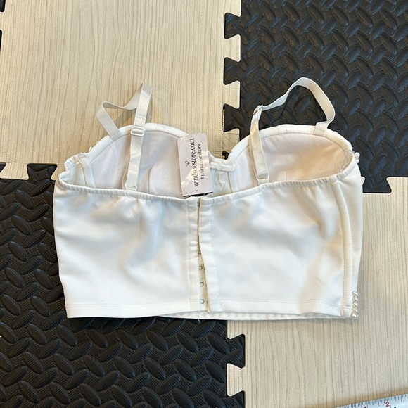 Windsor White gemmed corset top size small NWT - Picture 4 of 14